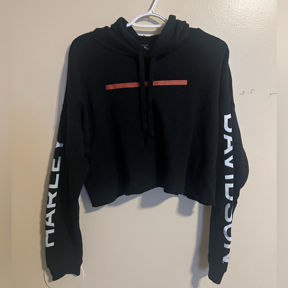 Harley Davidson crop hoodie